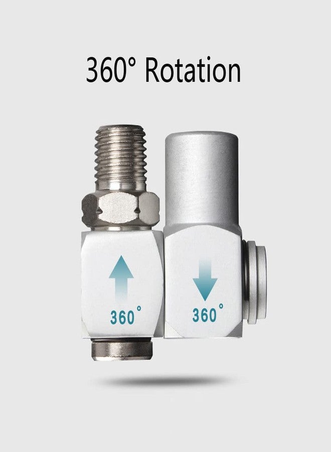 Astylway 4PCS 1/4" NPT Aluminum 360 Swivel Air Hose Connector Set - Image 3