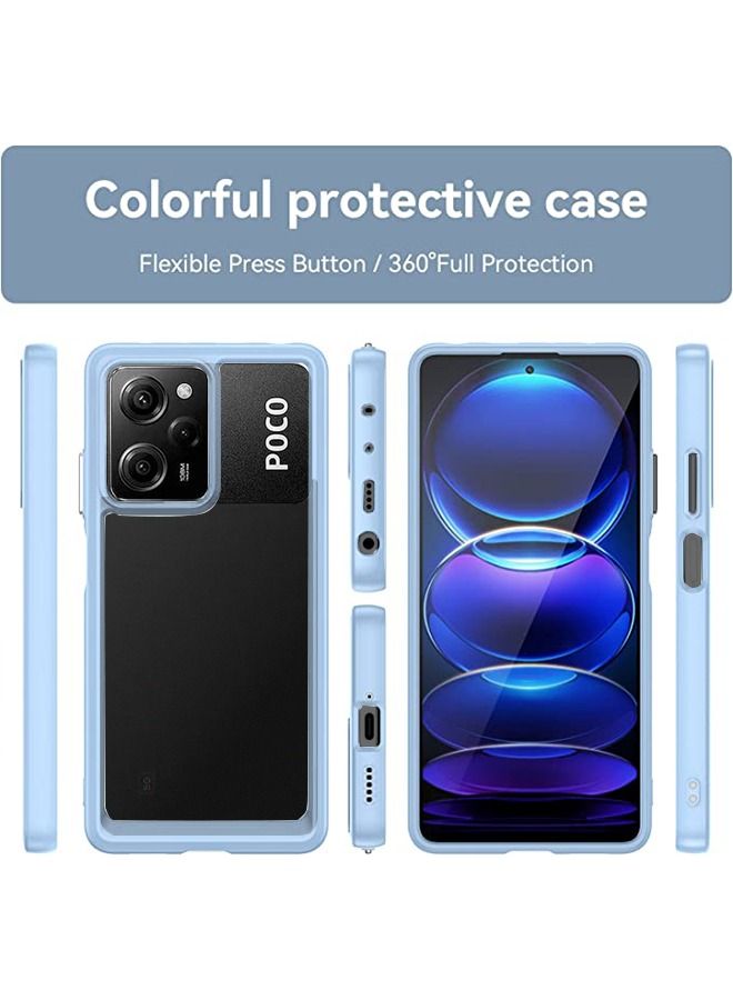 Xiaomi Redmi Note 12 Pro/Poco X5 Pro 5G Case Slim Drop Proof Phone Cover [Protect from Drop/Scratch/Fingerprint] Clear Acrylic Back TPU Bumper Thin Protective Protection - Image 4