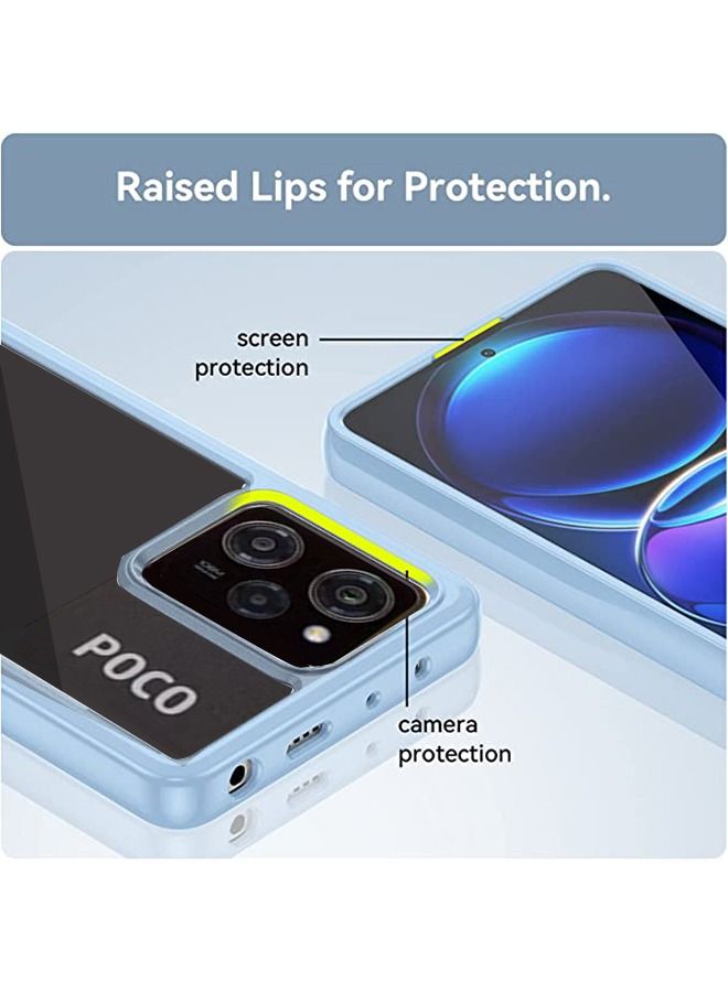 Xiaomi Redmi Note 12 Pro/Poco X5 Pro 5G Case Slim Drop Proof Phone Cover [Protect from Drop/Scratch/Fingerprint] Clear Acrylic Back TPU Bumper Thin Protective Protection - Image 3