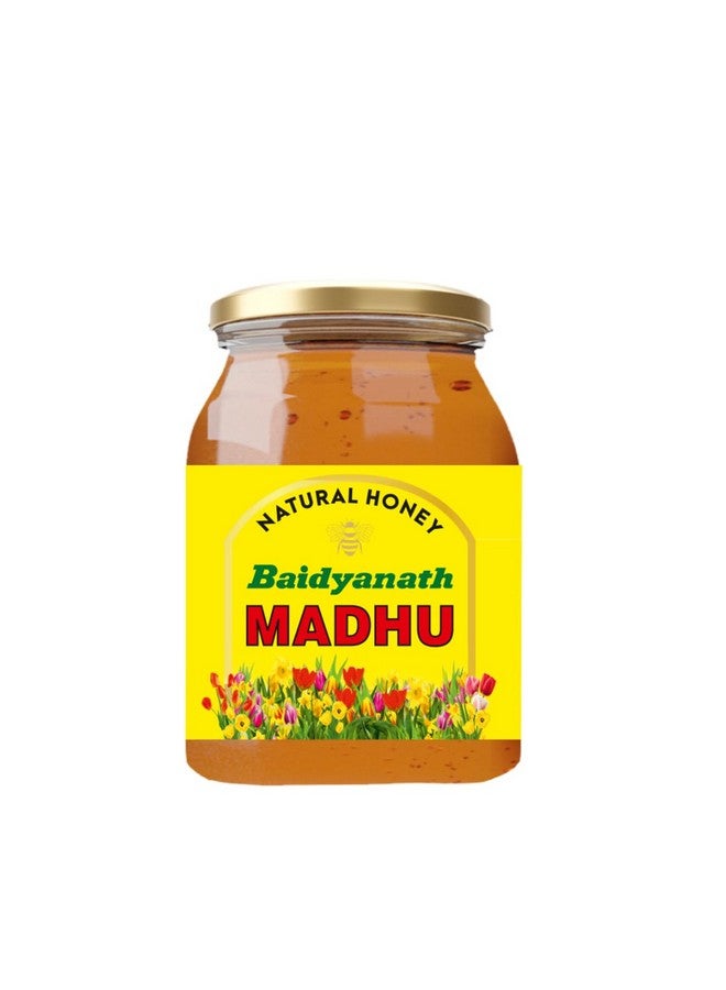 Baidyanath بايدياناث مدهو - 500 جرام | بدون سكر مضاف | معزز مناعة طبيعي وقوة مضادة للأكسدة | إدارة الوزن، تخفيف السعال، عسل طبيعي وتخفيف التهاب الحلق | - Image 1