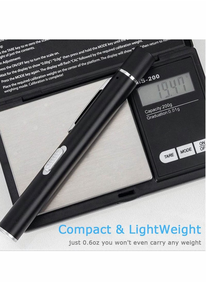 Generic Pen Torch Reusable, 2 PCS Diagnostic Medical Penlight USB Rechargeable LED Ligh for Nurses Students Doctors, Mini Flashlight with Sources, Magnetic Cap, Pocket Clip  - Image 3