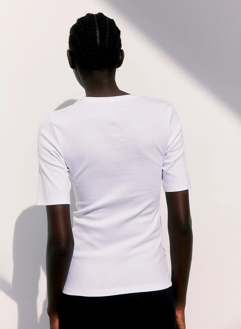 H&M Mama 2-Pack Ribbed T-Shirts