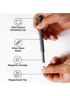 AHOBHAV AHOBHAV 24 Pieces Precision Screwdriver Set Multifunction Magnetic Driver Bit Set Mini Pocket Tool Kit for Electronics Tablet Cellphone Repair Compact Durable  - Image 4
