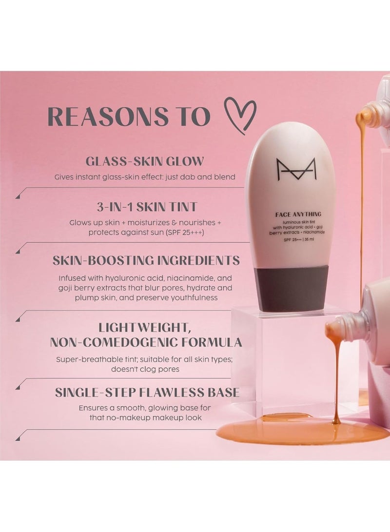 HOUSE OF MAKEUP Tint with Hyaluronic Acid & Niacinamide – BB/CC Cream for Women & Men | Oily Skin | 35ml (L10 Light Skin Tone) - Image 4