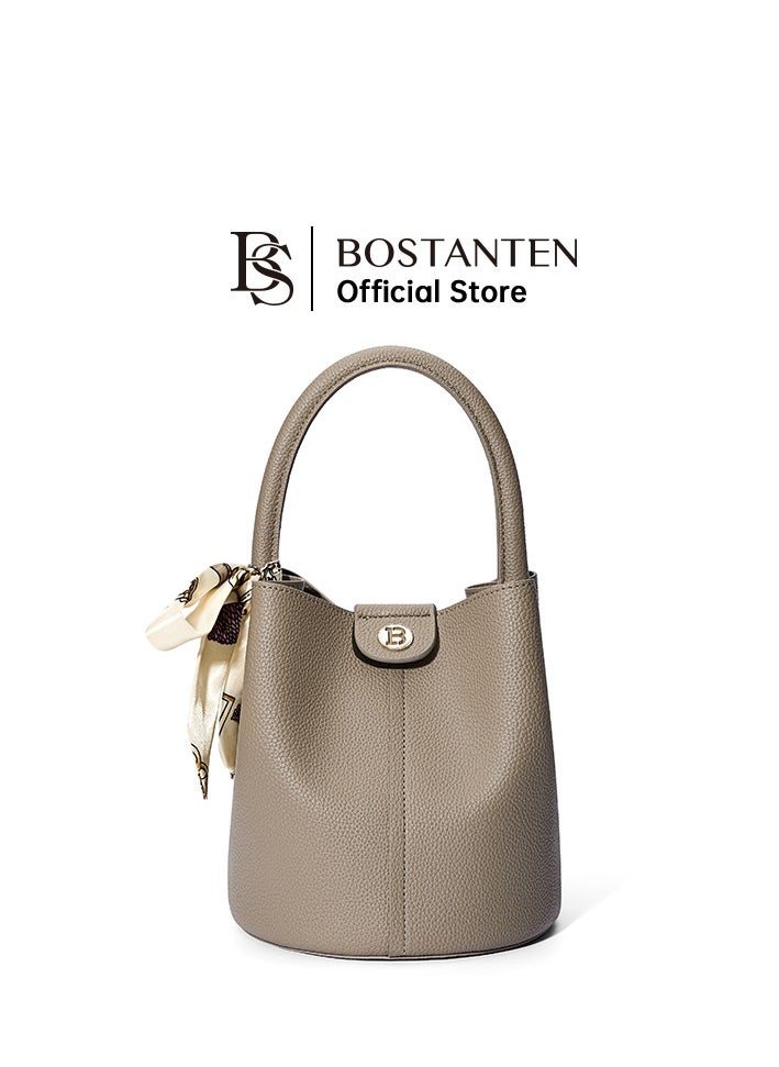 Bostanten Stylish Bostanten Women's Fashionable Bucket Bag – Chic & Versatile Hand bag for Every Occasion / Brown  - Image 1