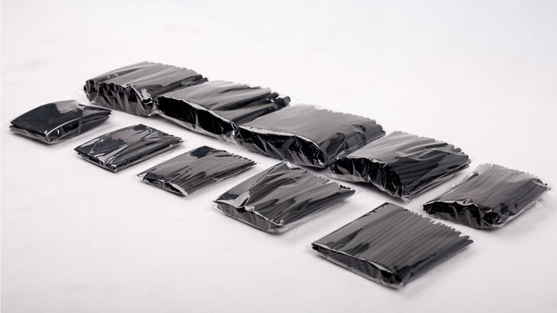 SummitLink 415 Pcs Black Assorted Heat Shrink Tube 10 Sizes Tubing Wrap Sleeve Set Combo - Image 2