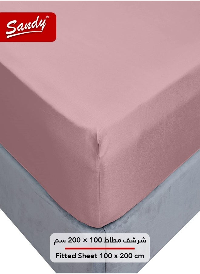 Sandy Sandy Premium Hotel Quality Fitted Sheet and Pillow Case, Bed Sheet 2 Pieces Set, Soft & Breathable and Cooling, Twin Size 100 x 200 cm, Node  - Image 2