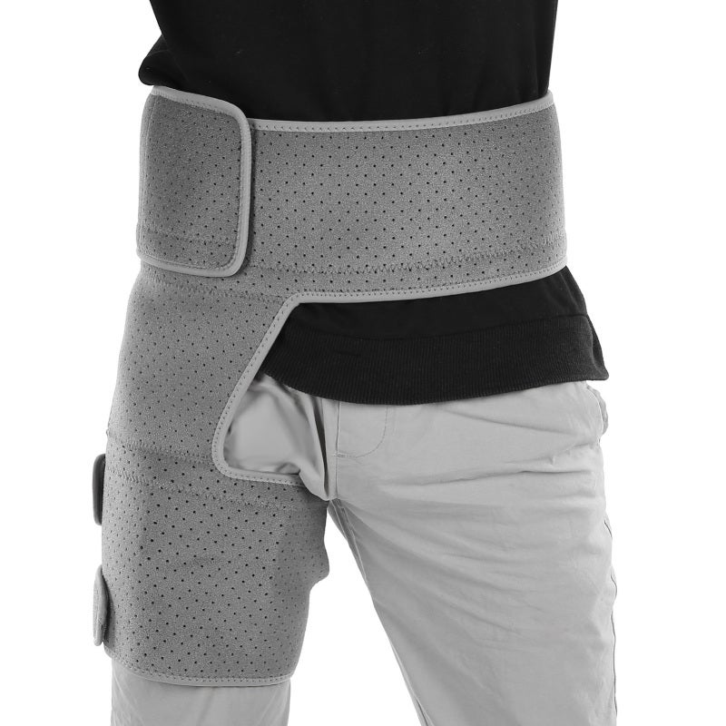 Groin Support Brace Adjustable 3-Strap Hip Compression Support - Targeted Pressure Sciatica Relief Wrap for Sports Injury Recovery - Image 5