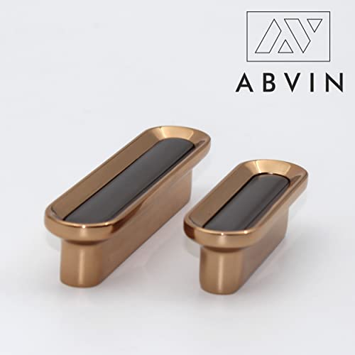 ABVIN Grey Golden Drawer Knobs Unique Cabinet Beautiful Decorative Dresser Drawer Knobs and Pulls ABVIN009-1 Pcs (Large) - Image 2