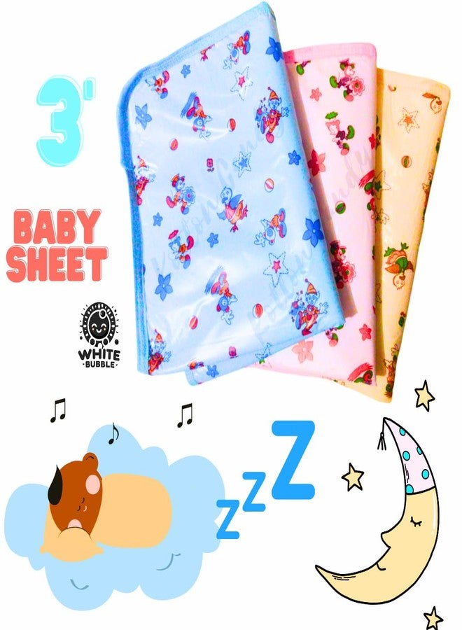 White Bubble Waterproof Baby Cot Sheet - Quick Dry, Hand Washable, Anti-Piling || 0-6 Month Infant New Born Unisex Baby - Image 2