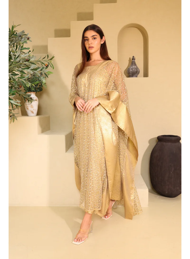 IKKXA Luxury Layered Gold Beads Jalabiya