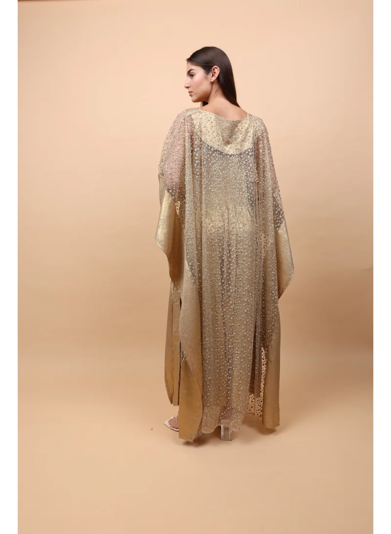 IKKXA  Luxury Layered Gold Beads Jalabiya  | Best Price UAE