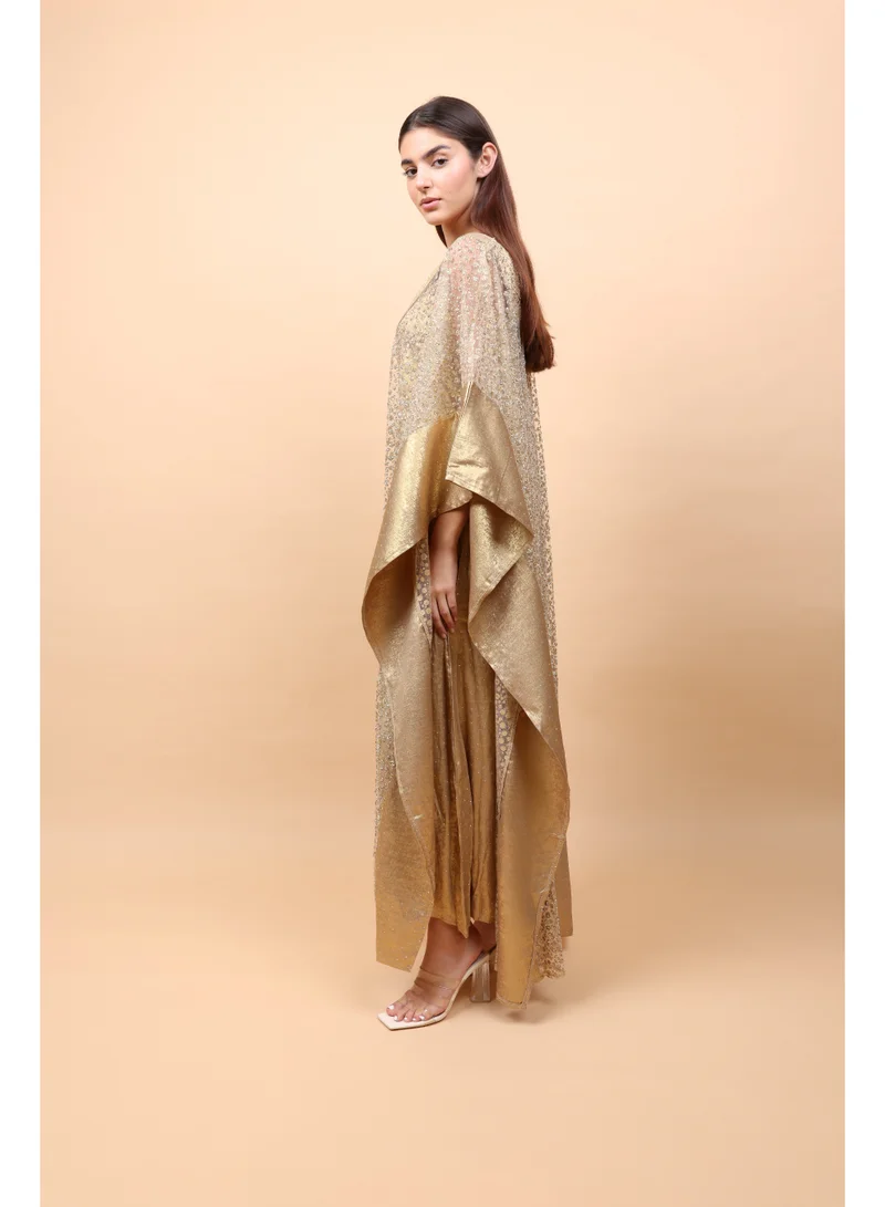 IKKXA  Luxury Layered Gold Beads Jalabiya  | Best Price UAE