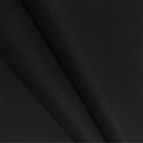 Foreate Waterproof Canvas Fabric by The Yard 600D Upholstery Cordura Fabric 58" Wide for Chairs Indoor Outdoor Water Resistant Canvas Polyester Material Sewing DIY Cloth, 1 Yard Black - Image 3