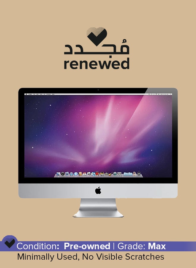 ابل  مجدد - آي ماك (2011) سطح مكتب بشاشة 21.5 بوصة، مع معالج إنتل كور i5/الجيل الثالث/ذاكرة 4 جيجابايت/قرص صلب 500 جيجابايت/رسومات 512 ميجابايت AMD Radeon Pro HD 6750M - Image 1