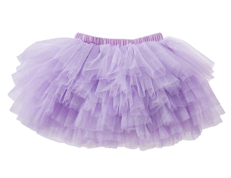 elamccor Baby Girls' Tutu Skirt Toddler 6 Layered Tulle Tutus 1-8T Light Purple - Image 2