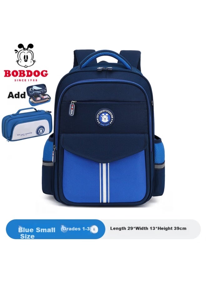 Bobdog Large Capacity Primary School Backpack For Grades 1-6, Ergonomic Spine Protection, Boys And Girls Children's School Bag