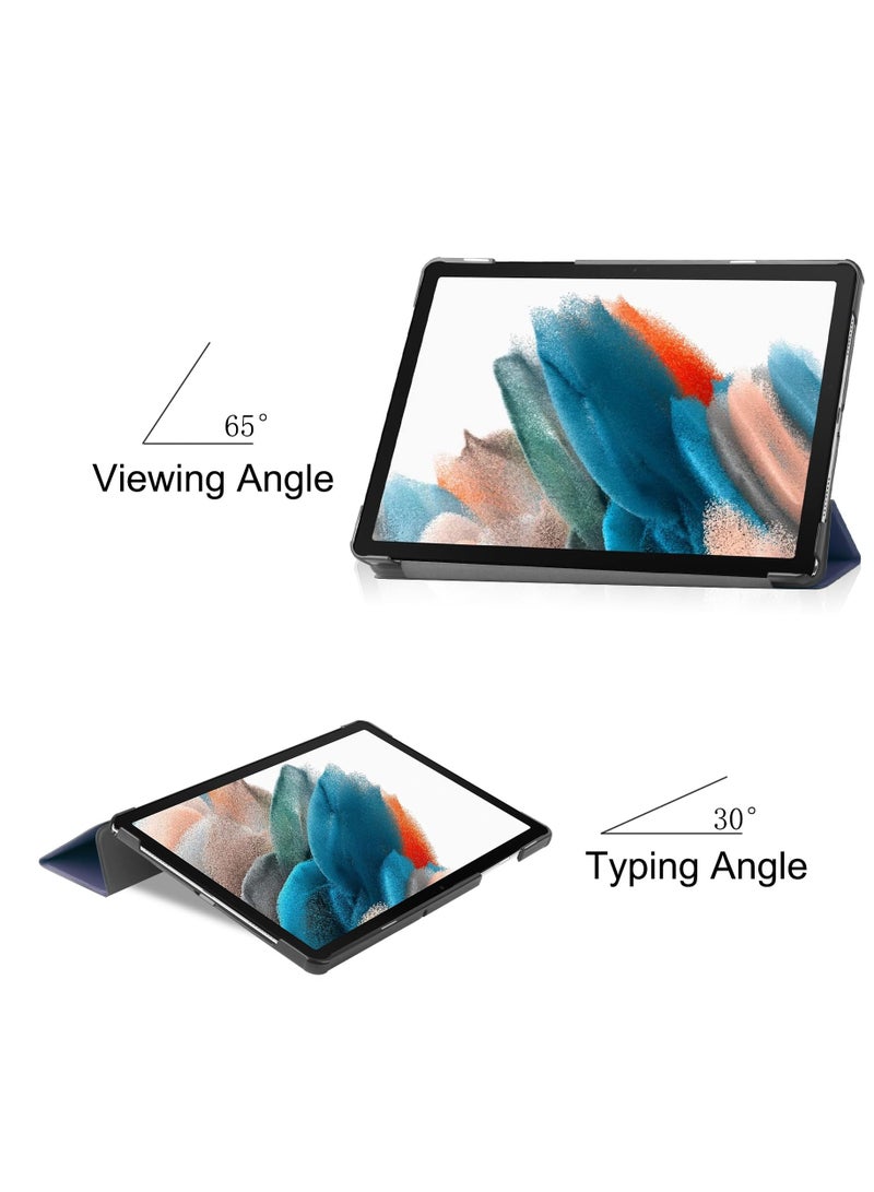 Case for Samsung Galaxy Tab A9/Tab A11 8.7 Inch (2023 2025) SM-X110/SM-115/SM-117 Tablet Ultra Slim Lightweight Stand Cover Case Premium Quality PU Leather Case Cover (Dark Blue) - Image 2