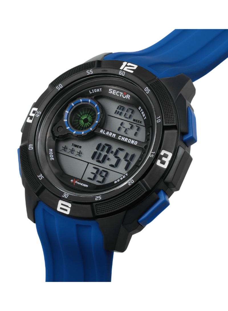 Sector EX-04 49MM DIGITAL BLACK DIAL BLUE STR - Image 5