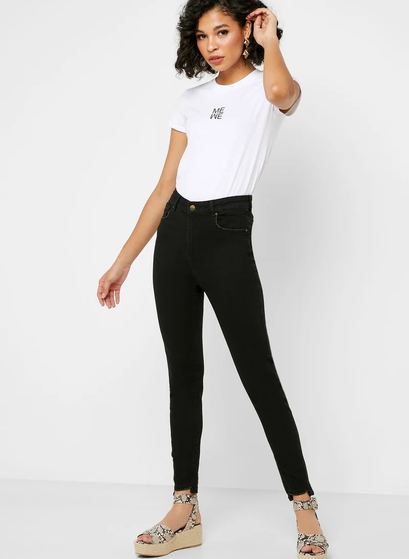 Reserved High Waist Skinny Jeans