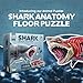 Genius Games Shark Animal Anatomy Floor Puzzle 100Piece Double Sided Jigsaw Puzzle Large Floor Puzzles for Kids Ages 48 35 810 Fun and Educational Toy for Kids Toddlers and Families - Image 2