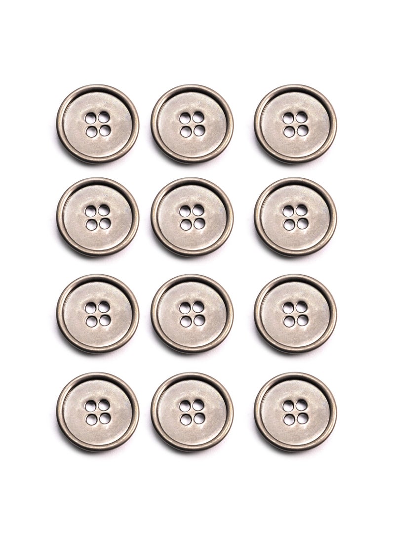 26pcs Round Metal Button Set. Sewing metal Button for Unisex. (Black Color)  - Image 5