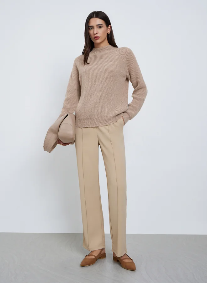 Styli Styli Beige Regular Fit Sweater