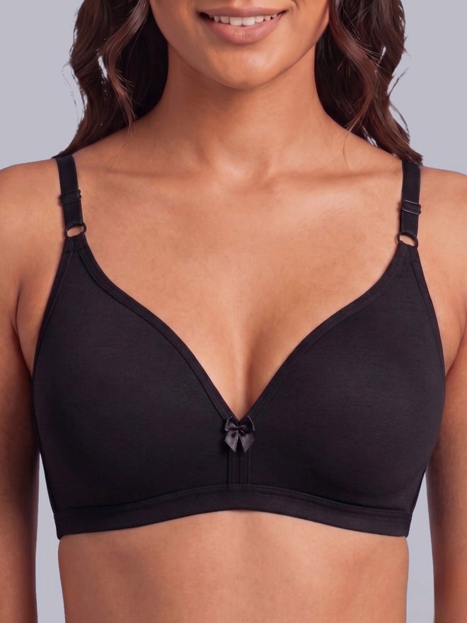 Eden Pack of 2 - Non-Padded Non Wired Cotton Blend T-Shirt Bra - Image 5