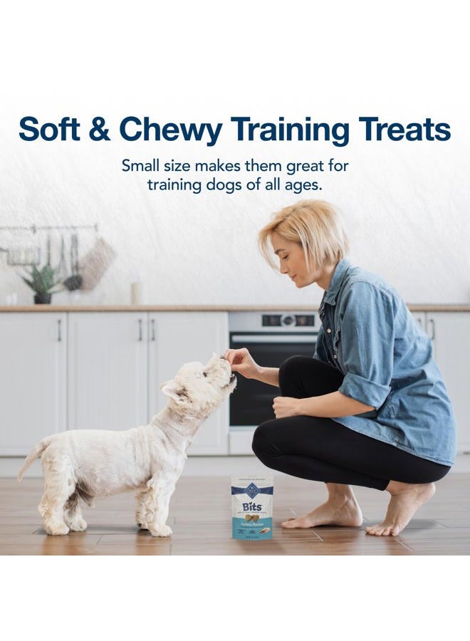 Blue Buffalo Bits Soft Dog Treats for Training, Made With Natural Ingredients & Enhanced with DHA, Turkey Recipe, 4-oz Bag - Image 5