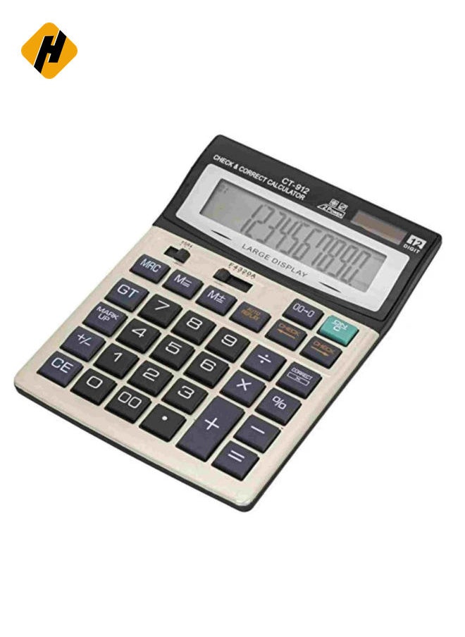 HuHa "Efficient and Accurate: The CT-912 Basic Calculator with 12-Digit Display"  - Image 1