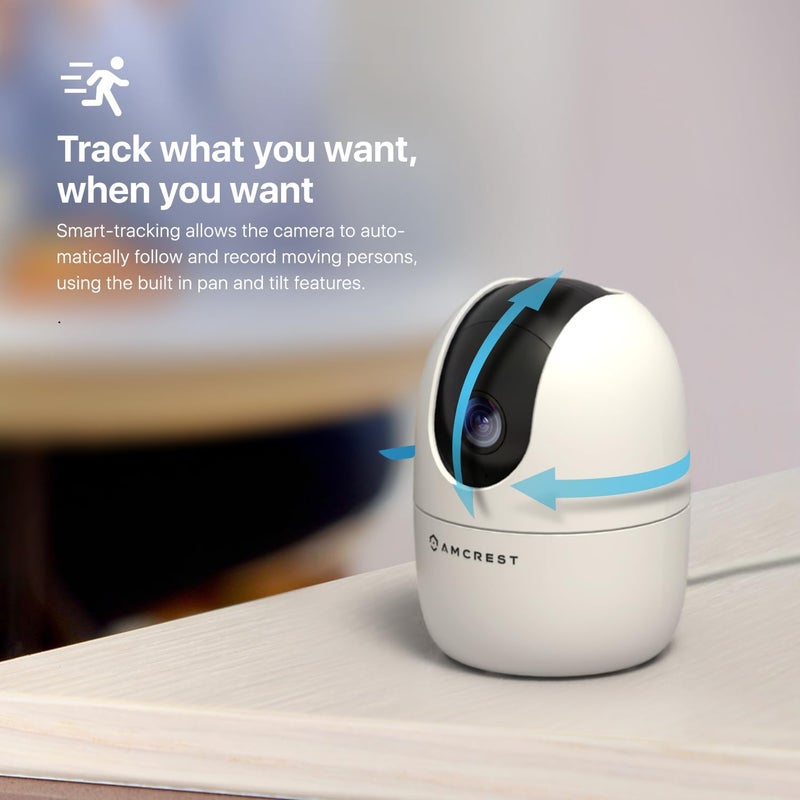 AMCREST كاميرا أمكريست 1080P واي فاي كاميرا داخلية كاميرا مربية كاميرا كلب صوت مراقبة طفل كشف إنسان وحيوان تتبع حركة تطبيق الهاتف كاميرا IP لاسلكية رؤية ليلية منزل ذكي ASH21W - Image 3