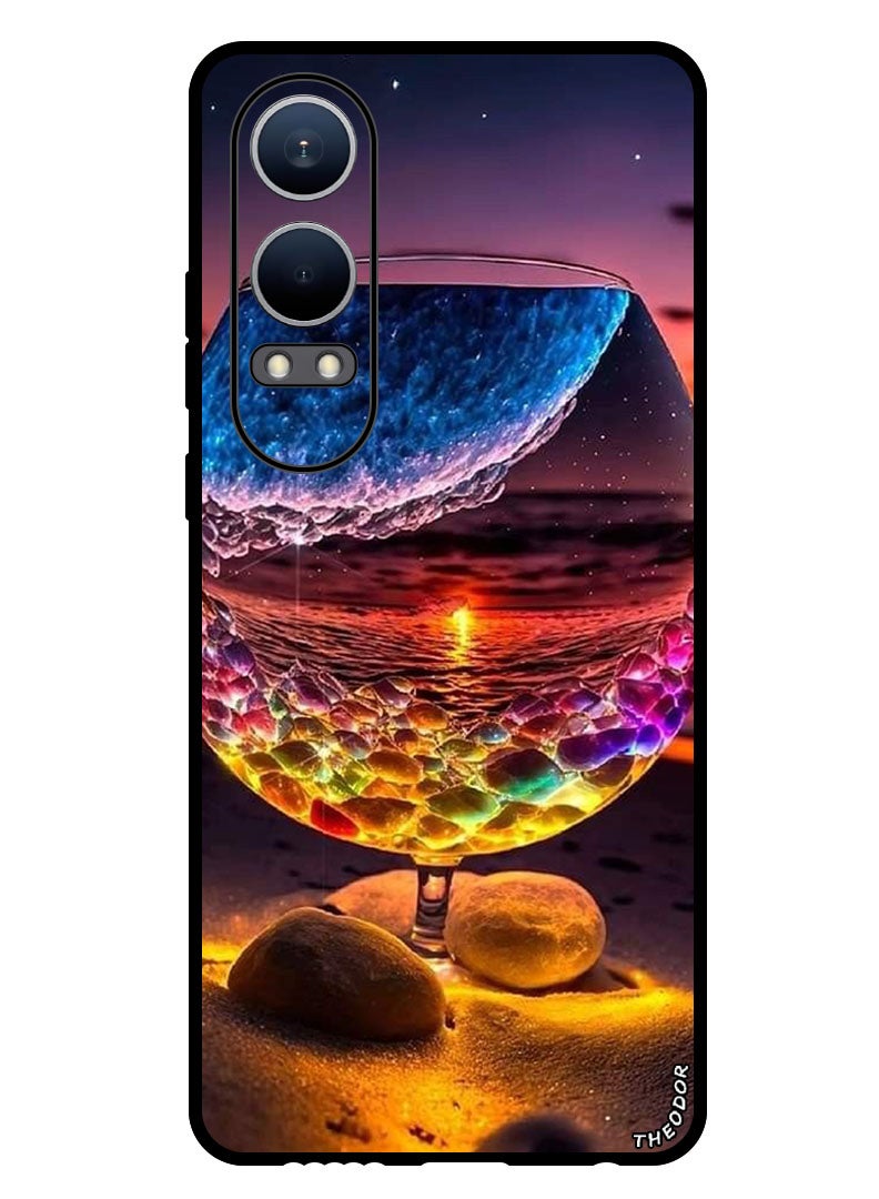 Theodor Protective Case Anti Scratch Shock Proof Bumper Cover For OnePlus Nord CE4 Lite Glass Beach - Image 1