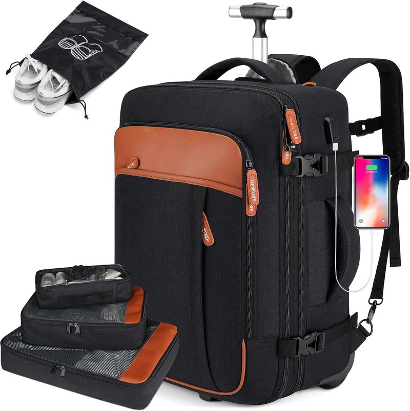 Lumesner Unisex Lumesner Travel Bussiness Laptop Backpack Carry on backpack,Travel backpack - Image 1