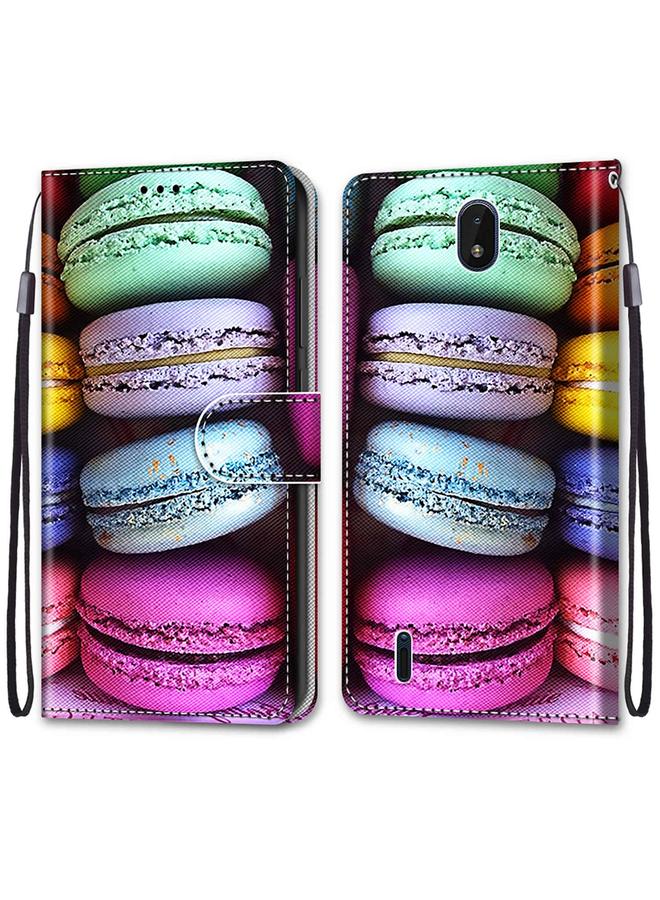 S-TOP Case For Nokia C01 Plus Coloured Drawing Cross Texture Horizontal Flip PU Phone Leather Case with Holder & Card Slots & Wallet & Lanyard - Image 2