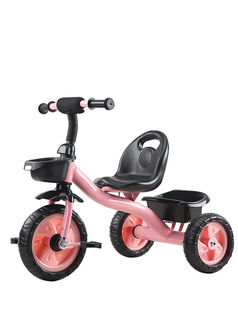 MaBaby Tricycles for Kids, with Storage Basket, Adjustable Seat and Pedal, Children Trike for 1-6 Years Boys and Girls, Balance Bike for Indoor Outdoor Fun - Image 1