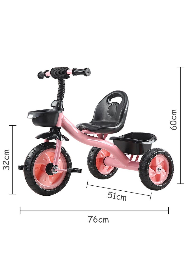 MaBaby Tricycles for Kids, with Storage Basket, Adjustable Seat and Pedal, Children Trike for 1-6 Years Boys and Girls, Balance Bike for Indoor Outdoor Fun - Image 5