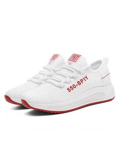 2019 Summer Womens Mesh Sneakers Breathable Canvas Shoes 550-white [single shoes]]