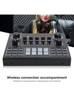 BORTONY Sound Card V9 Live Broadcast Sound Card External Stereo Audio Mixer Broadcast Metal Frosted Body Easy Operation Live Sound Card For Live Streaming and Games  - Image 3