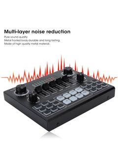 BORTONY Sound Card V9 Live Broadcast Sound Card External Stereo Audio Mixer Broadcast Metal Frosted Body Easy Operation Live Sound Card For Live Streaming and Games  - Image 4