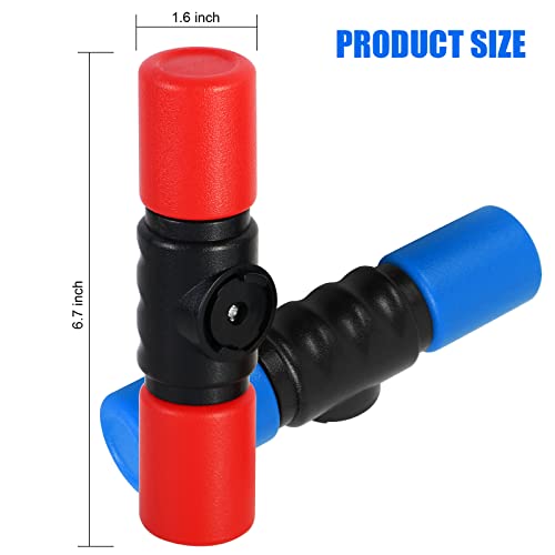 RANMING Twist Shaker 3PCS Double Row Shakers Percussion Instruments Set Medium Volumelatin Latin Percussion Instruments for Studio,Band,Drummers(Yellow-Blue-Red) - Image 5