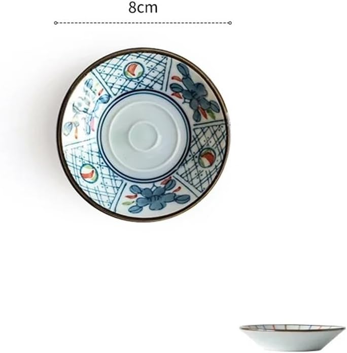 Kitchen Decor Ceramic Dessert Sauce Dish Tableware Sauce Cup Gravy Boats Seasoning Saucers Plates Dessert Plates(Burst) - Image 2