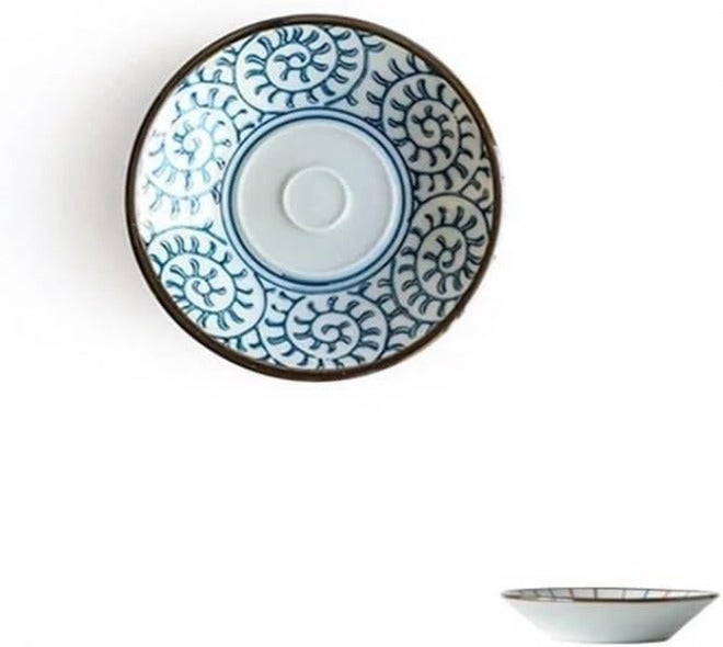 Kitchen Decor Ceramic Dessert Sauce Dish Tableware Sauce Cup Gravy Boats Seasoning Saucers Plates Dessert Plates(Burst) - Image 1