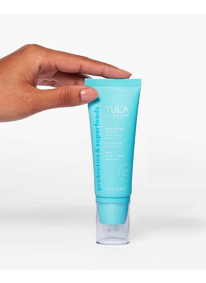 TULA Skin Care Filter Primer Blurring & Moisturizing Primer ; Prime, Blur, Even Out & Protect With A Filterlike Finish ; Luna, 1 Fl. Oz.  - Image 4