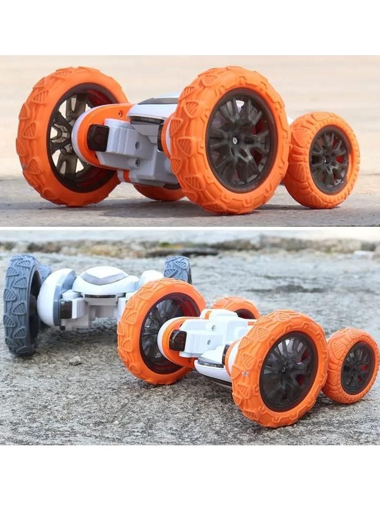 Mike Music Remote Control Car Double Sided RC Car 4WD Off Road Stunt Car with 360 Flips 2.4 Ghz Indoor Outdoor All Terrain Rechargeable Electric Toy Cars Gifts for Boys Kids 3 Year Old - Image 4