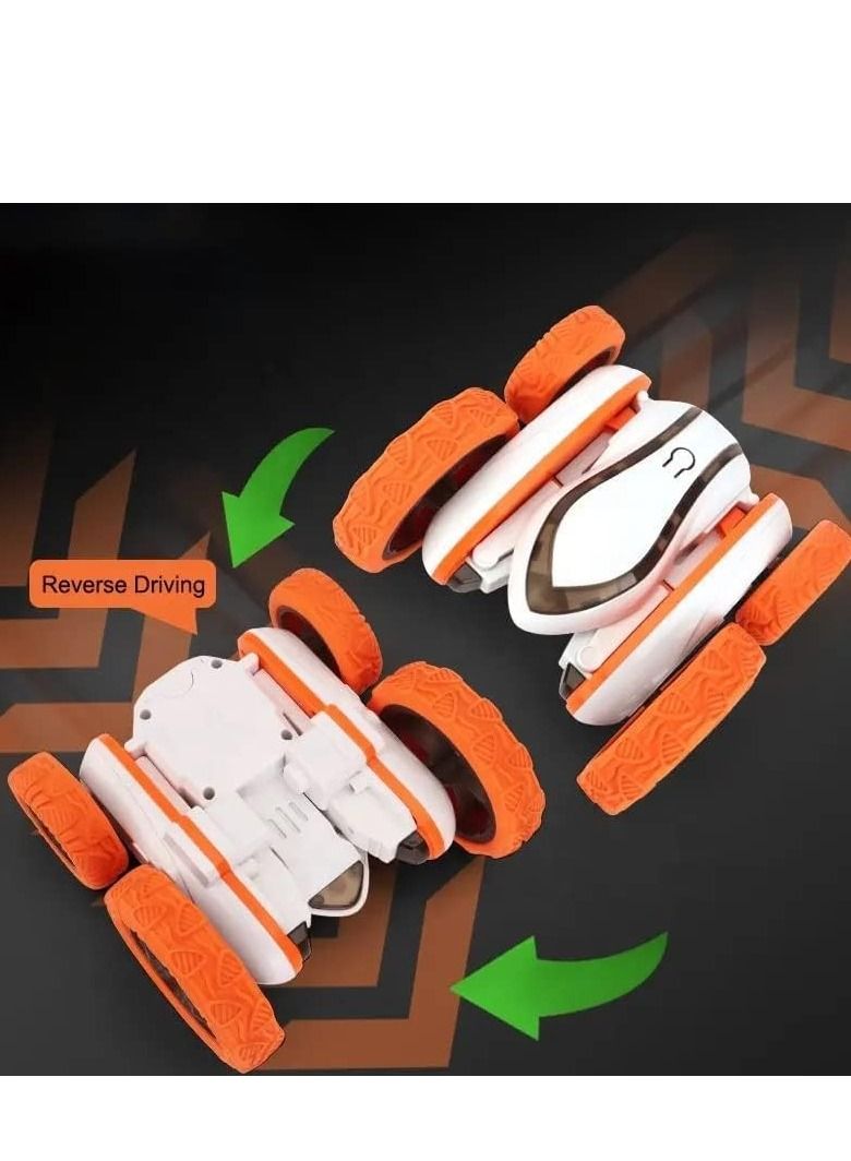 Mike Music Remote Control Car Double Sided RC Car 4WD Off Road Stunt Car with 360 Flips 2.4 Ghz Indoor Outdoor All Terrain Rechargeable Electric Toy Cars Gifts for Boys Kids 3 Year Old - Image 2