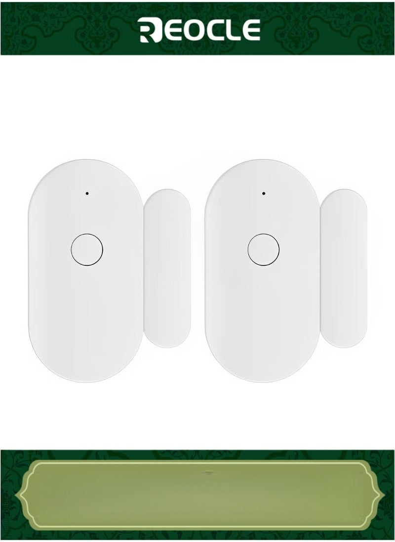 REOCLE Personal Security Window Door Alarm Bell Wireless Sensor Door Window Burglar Alarm Safety Door Magnetic Alarm for Home & Office & Apartment  - Image 1