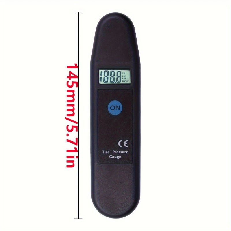 Black Digital Car Tire Pressure Gauge LCD PSI KPA BAR KG CM2 Tester - Image 2