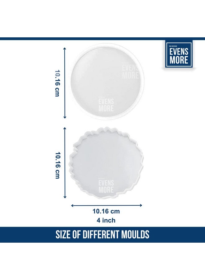 EVENS MORE 40 Pcs Resin Coaster Making kit with 200Gm Crystal Clear Resin and Glitter Round and Agate Mould (Coaster Kit) - Image 5
