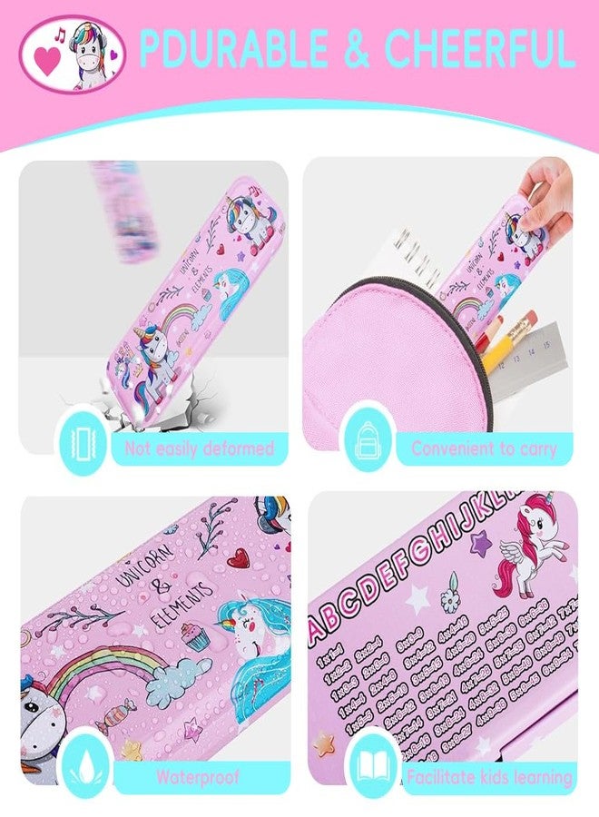 Climberty® 7-Piece Unicorn Stationery Set, Cute School Supplies for Girls, Pencil Case, Pencils, Ruler, Notebook, Eraser, Sharpener, Gift for Kids, Birthday, Back to School - Image 4