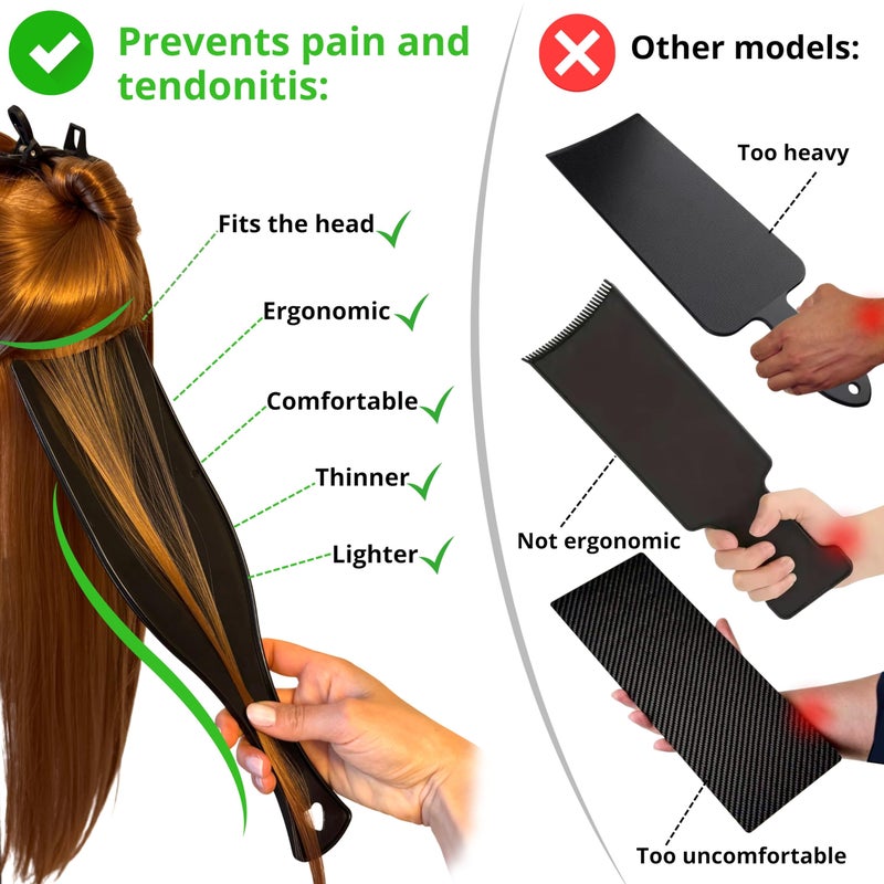 TrivesGo Balayage Hair Dye Kit | Highlight kit â€“ Balayage Board Paddle | highlighting Foiling Board - 3 Highlighting Combs | Highlight comb & Teasing Clip Comb | 5 Professional Tools for hairstylists - Image 2